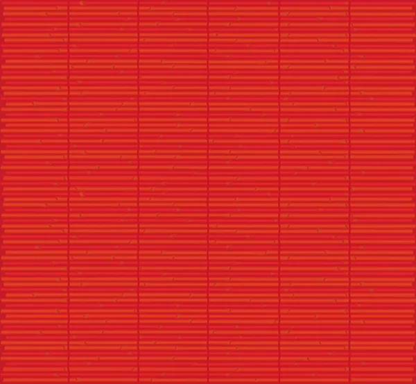 Red bamboo mat texture — Stock Vector