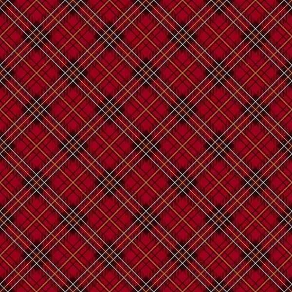 Red tartan check background. — Stock Vector