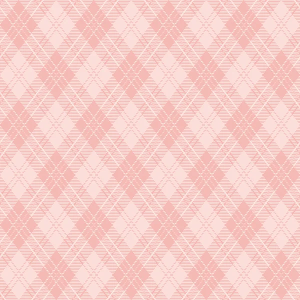 Fondo de cuadros de argyle rosa . — Vector de stock