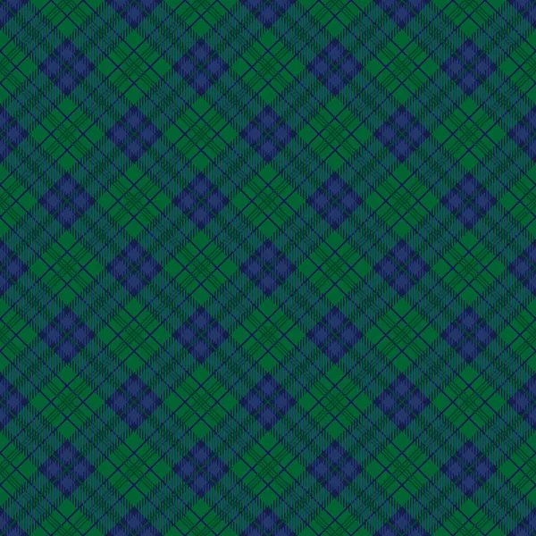 Verde e azul tartan verificar fundo . —  Vetores de Stock