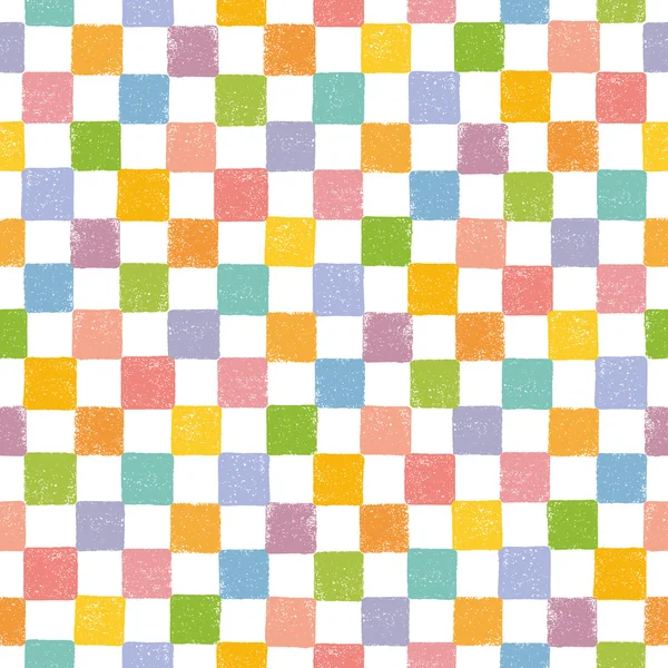 Kleurrijke geruit patroon. — Stockvector