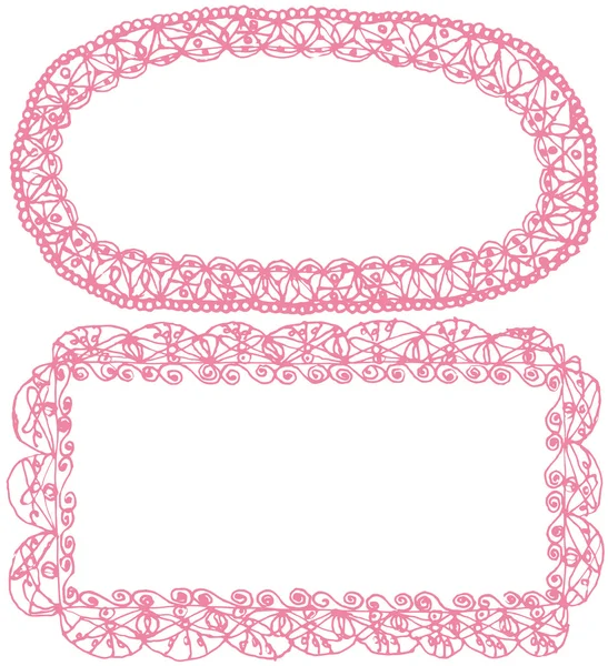 Lace frames. — Stock Vector