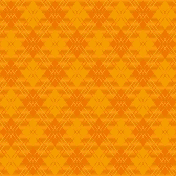 Bakgrund av orange argyle rutigt. — Stock vektor