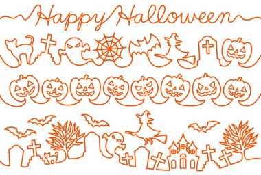 Cadılar Bayramı çizgi.