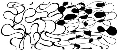 Mürekkep. fırça darbesi illüstrasyonu.