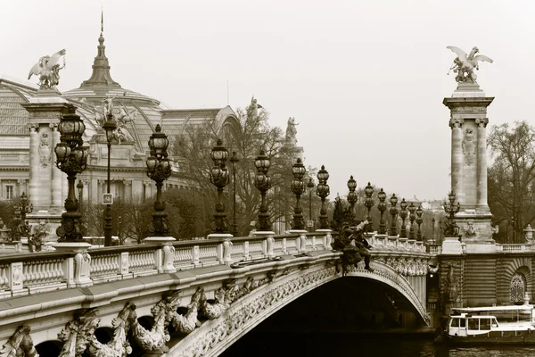 Bron alexander iii. Paris, Frankrike. — Stockfoto