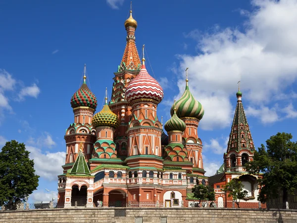 St. Basil's Cathedral op het Rode plein, Moskou — Stockfoto