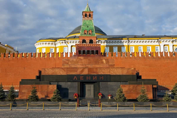 Mausoleum op het Rode plein, Moskou, Rusland. Stockfoto