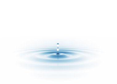 water drop isolated on white clipart