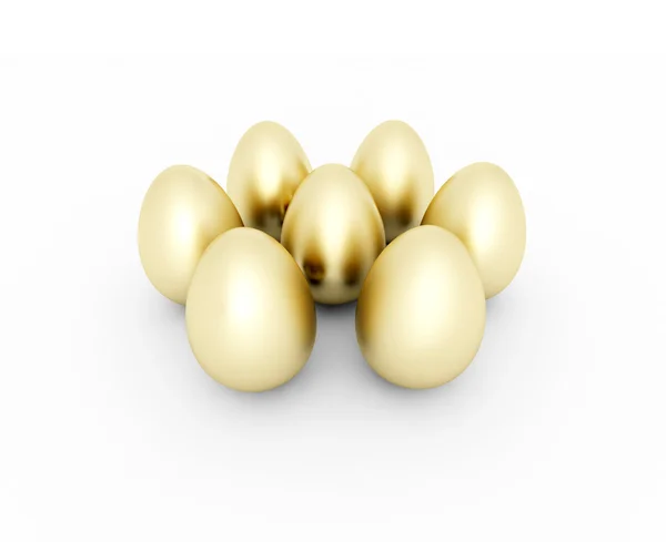 Golden eggs — Stock Photo, Image