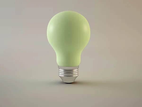 Лампочка зелёная — стоковое фото