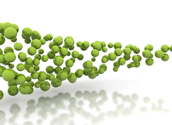 Abstract green spheres — Stock Photo, Image