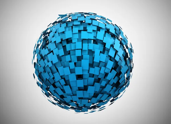 Esfera azul abstracta —  Fotos de Stock