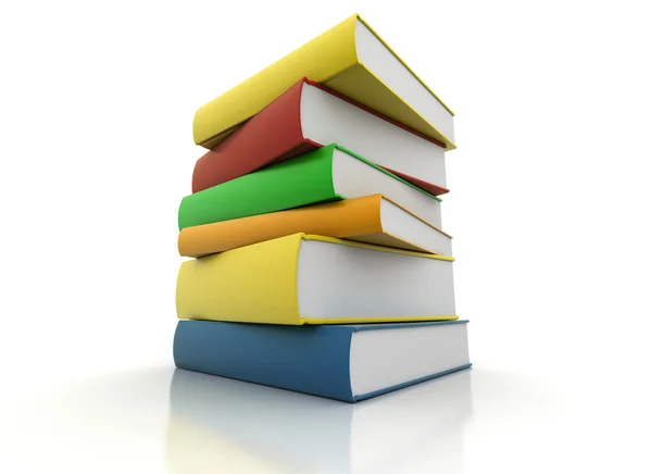 Stack of colorful books — Stock Photo, Image