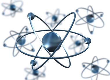 Atoms science background clipart