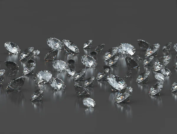 Skupina diamantů — Stock fotografie