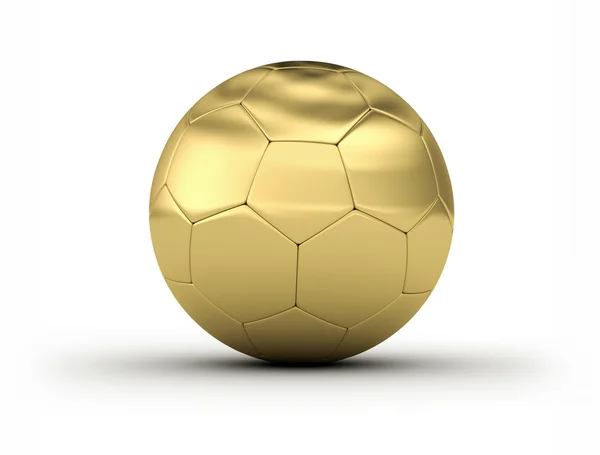 Golden Soccer Ball — Stock Photo, Image