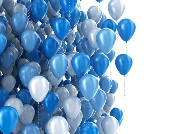 Ballons isolés sur blanc — Photo