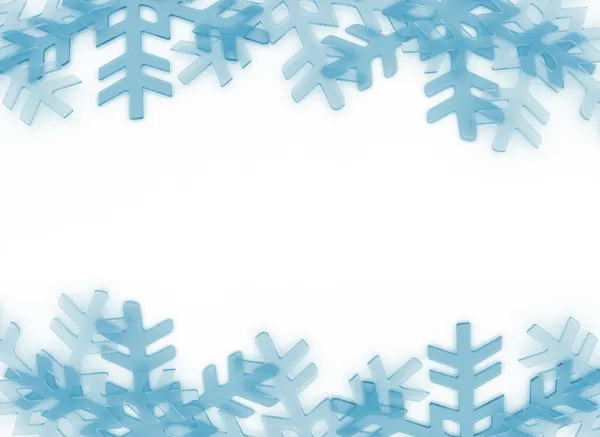 Snow flakes frame — Stock Photo, Image