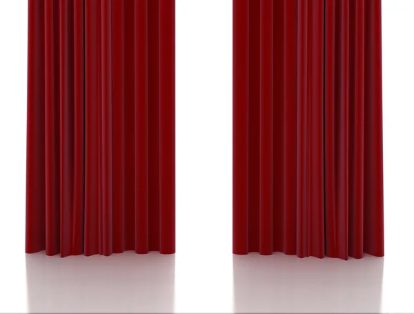 Red curtain — Stock Photo, Image