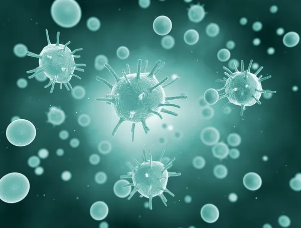 Virus 3D render Royalty Free Stock Images