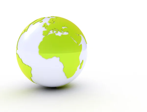 緑の地球儀 — ストック写真