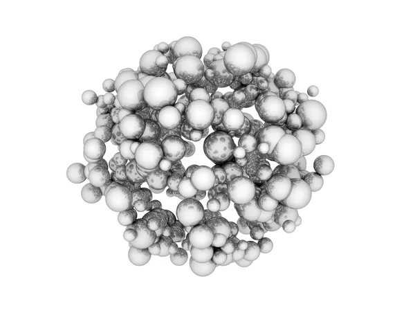 Cluster of metallic spheres — Stock Photo, Image