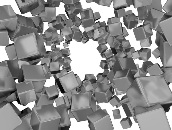 3D Abstract cubes background — Stock Photo, Image