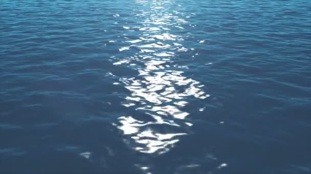 Ruhige Wellen schöner blauer Ozean — Stockvideo