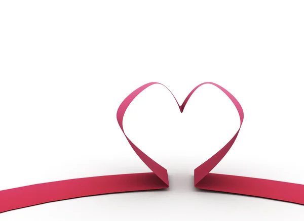 Ribbon heart illustration — Stock Photo, Image