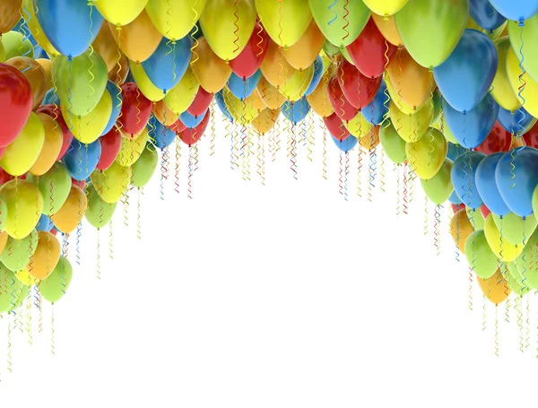 Partij ballonnen achtergrond 3d — Stockfoto