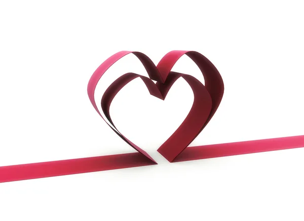 Alla hjärtans dag illustration två hjärtan — Stockfoto