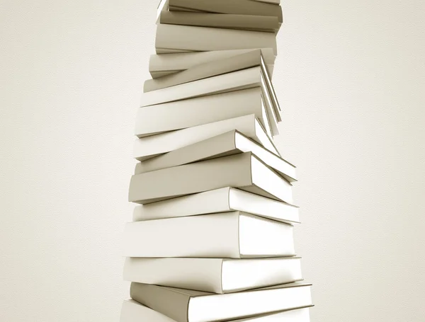 Books stacked in a spiral shape — Stock Photo, Image