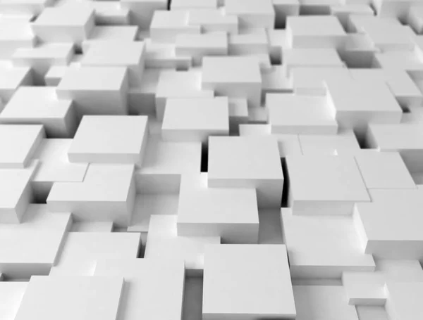 Абстрактные Белые Кубики Фон — стоковое фото