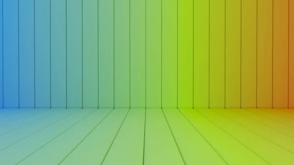 Rainbow Colorful Wall Floor Backdrop — Stockfoto