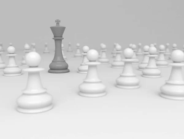 Chess Affärsidé Ledare Framgång — Stockfoto