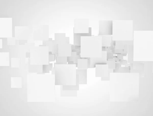 Weiße Überlappende Leere Quadrate — Stockfoto