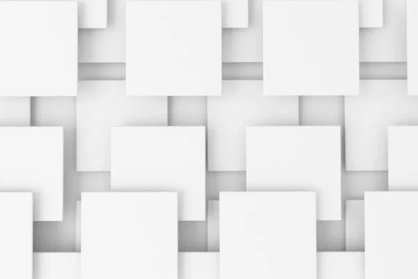 Overlpping Biały Kwadrat Tekstury Tła — Zdjęcie stockowe