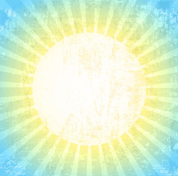 Grunge Sonne Hintergrund — Stockvektor