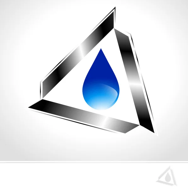 Industrial Water Drop Design — Stock Vector