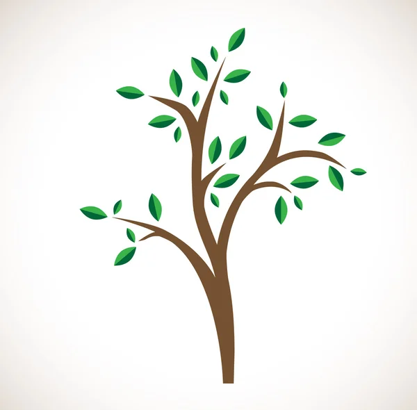 Árbol único — Vector de stock