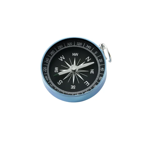 Compass blue frame on white background. — Stock Photo, Image