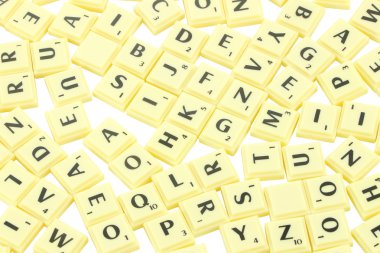 Scrabble İngilizce alfabe