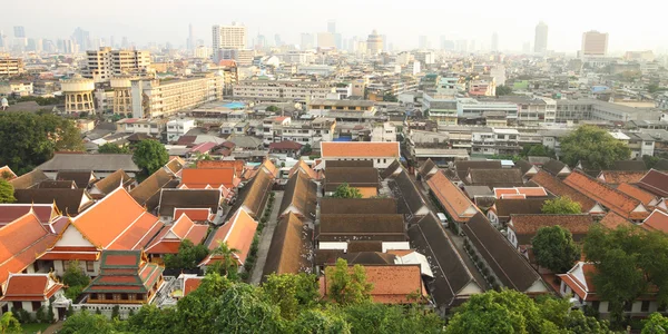 Near religion and far city living top scene. — Stock Photo, Image