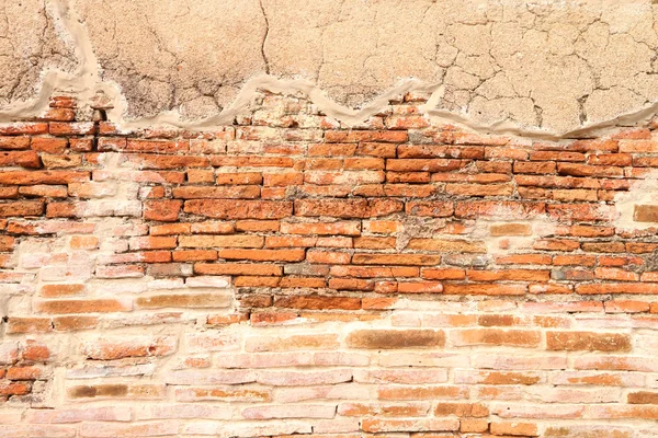 Grunge cracked brickwall of old country wall. — Stock Photo, Image