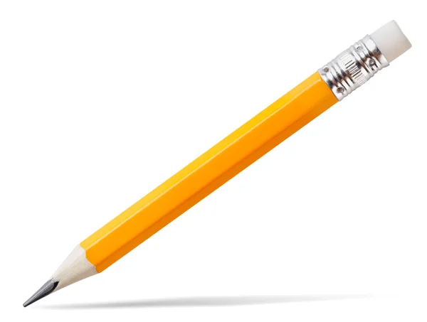 Pencil Eraser Close White Background Isolated — Stockfoto
