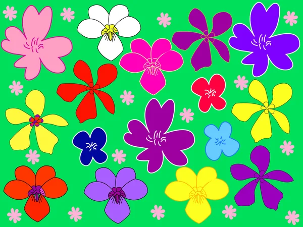 Flowers background — Stock Vector