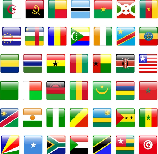 düğmeleri Afrika bayrakları