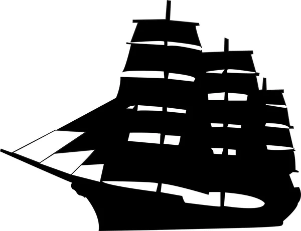 Ilustración del buque — Vector de stock