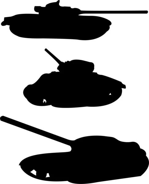 Tanks collection — Stock Vector